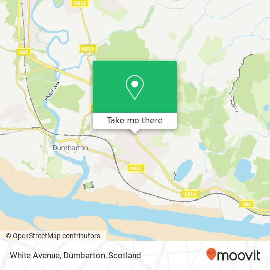 White Avenue, Dumbarton map