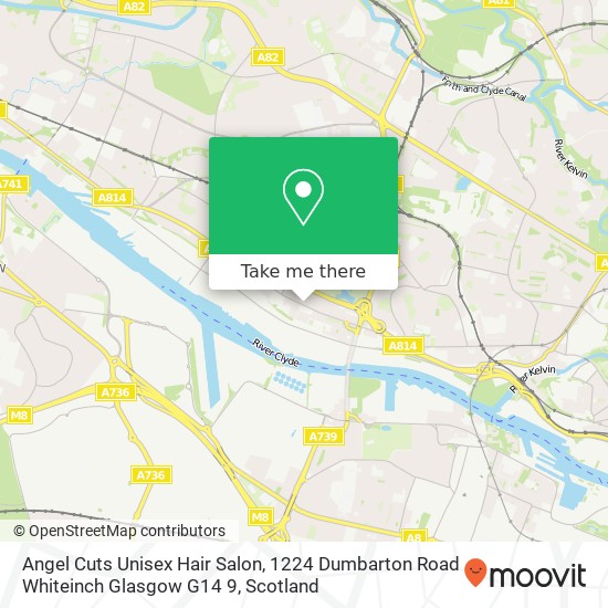 Angel Cuts Unisex Hair Salon, 1224 Dumbarton Road Whiteinch Glasgow G14 9 map