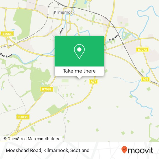 Mosshead Road, Kilmarnock map