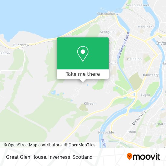 Great Glen House, Inverness map
