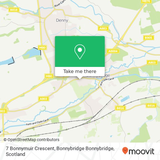 7 Bonnymuir Crescent, Bonnybridge Bonnybridge map