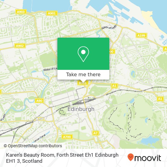 Karen's Beauty Room, Forth Street Eh1 Edinburgh EH1 3 map