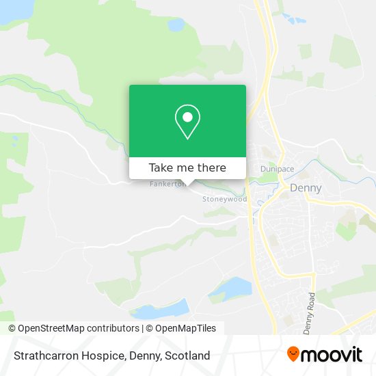 Strathcarron Hospice, Denny map