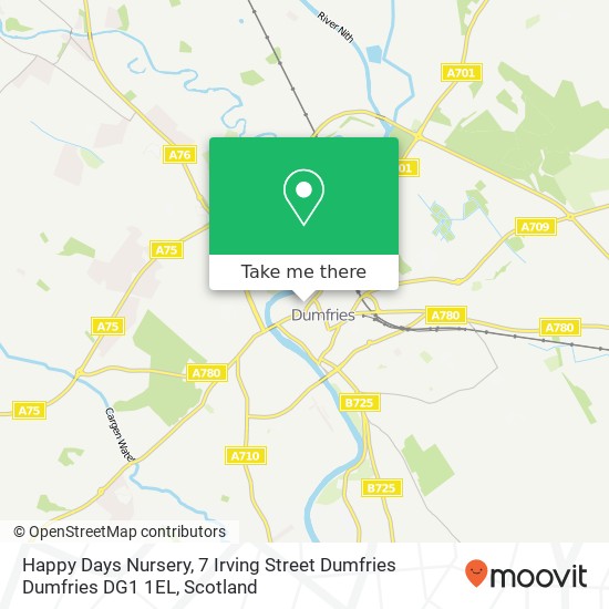 Happy Days Nursery, 7 Irving Street Dumfries Dumfries DG1 1EL map
