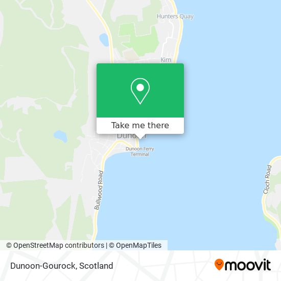 Dunoon-Gourock map