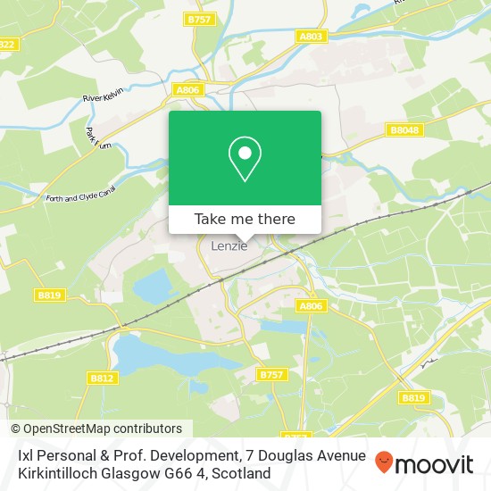 Ixl Personal & Prof. Development, 7 Douglas Avenue Kirkintilloch Glasgow G66 4 map