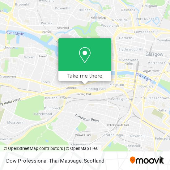 Dow Professional Thai Massage map