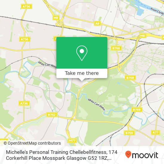 Michelle's Personal Training Chellebellfitness, 174 Corkerhill Place Mosspark Glasgow G52 1RZ map