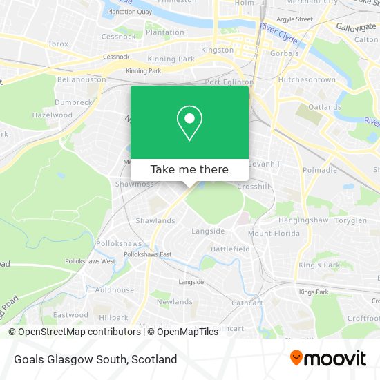Goals Glasgow South map