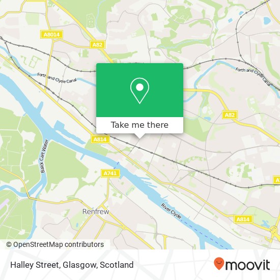 Halley Street, Glasgow map