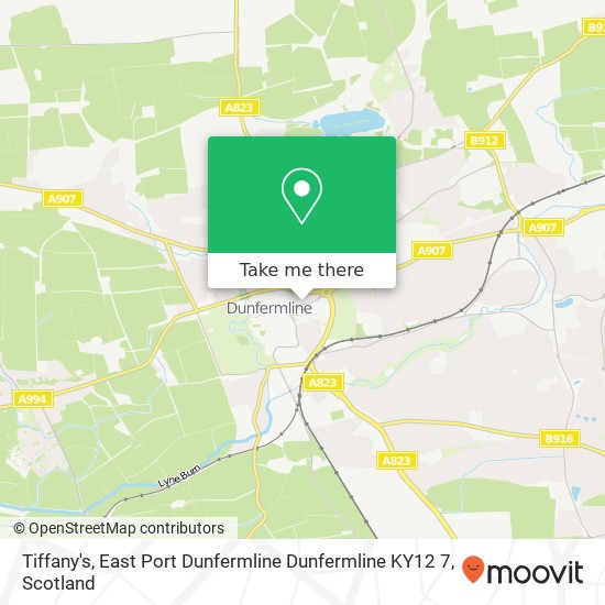 Tiffany's, East Port Dunfermline Dunfermline KY12 7 map