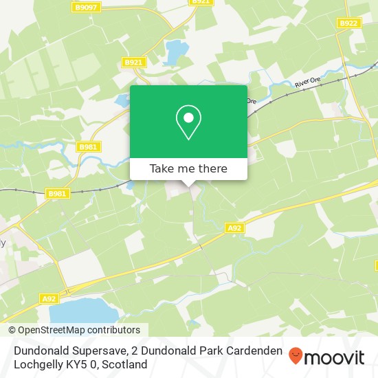 Dundonald Supersave, 2 Dundonald Park Cardenden Lochgelly KY5 0 map