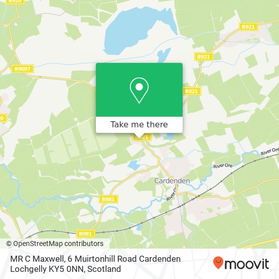 MR C Maxwell, 6 Muirtonhill Road Cardenden Lochgelly KY5 0NN map