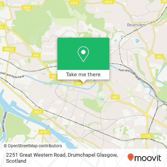 2251 Great Western Road, Drumchapel Glasgow map