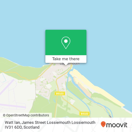 Watt Ian, James Street Lossiemouth Lossiemouth IV31 6DD map