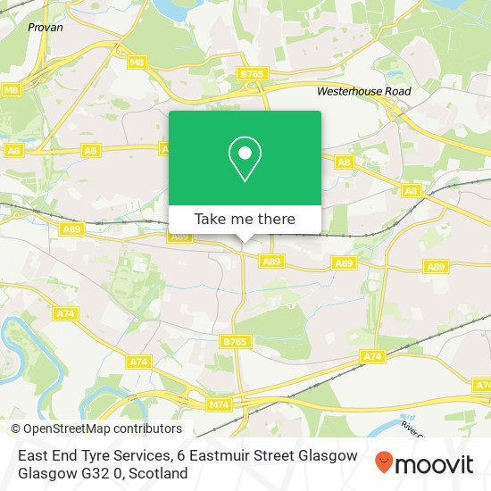 East End Tyre Services, 6 Eastmuir Street Glasgow Glasgow G32 0 map