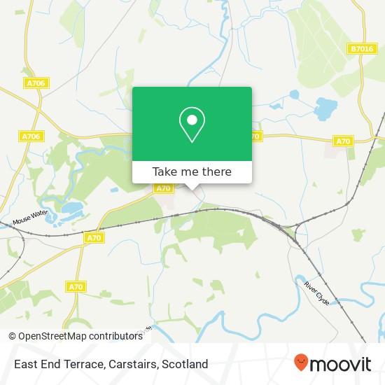 East End Terrace, Carstairs map