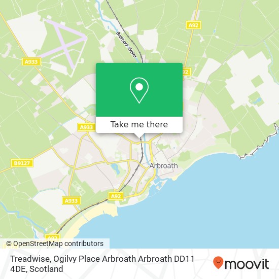Treadwise, Ogilvy Place Arbroath Arbroath DD11 4DE map