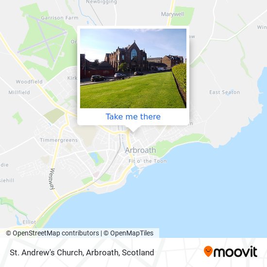 St. Andrew's Church, Arbroath map