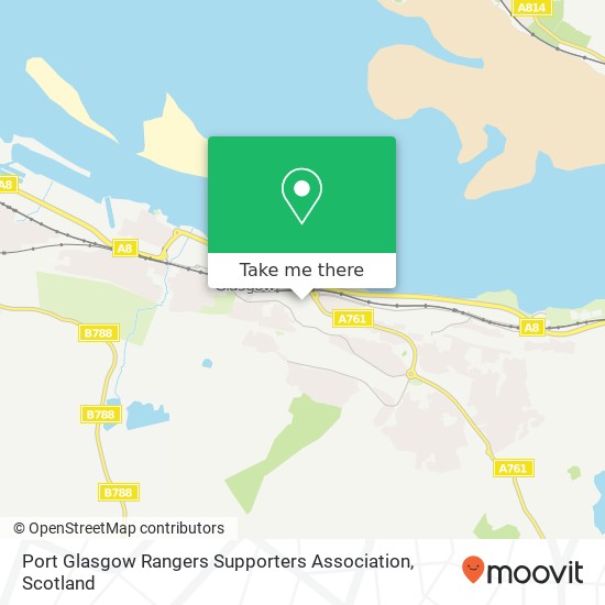 Port Glasgow Rangers Supporters Association map
