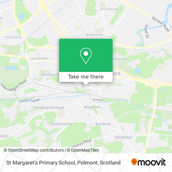 St Margaret's Primary School, Polmont map