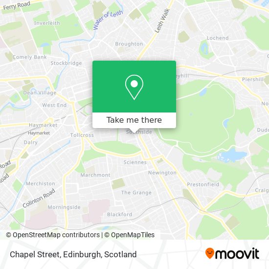 Chapel Street, Edinburgh map