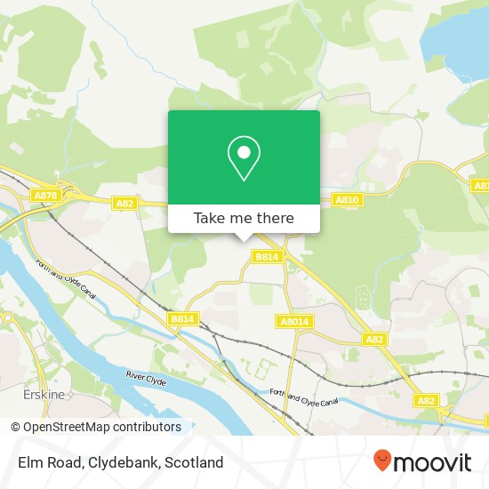 Elm Road, Clydebank map