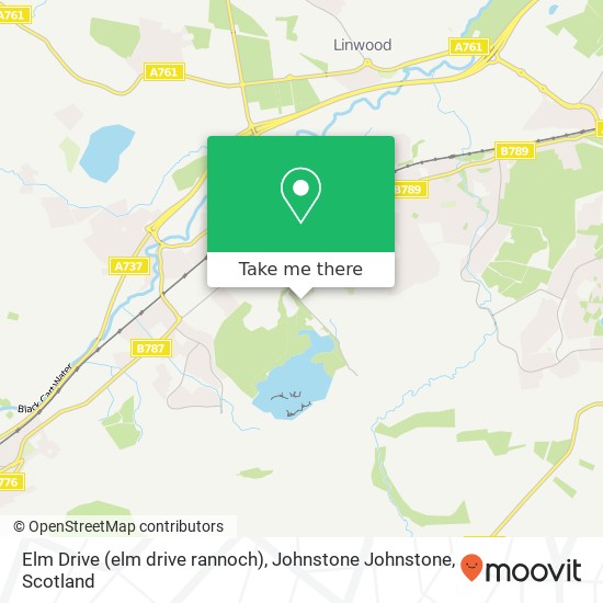 Elm Drive (elm drive rannoch), Johnstone Johnstone map