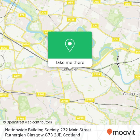 Nationwide Building Society, 232 Main Street Rutherglen Glasgow G73 2JD map