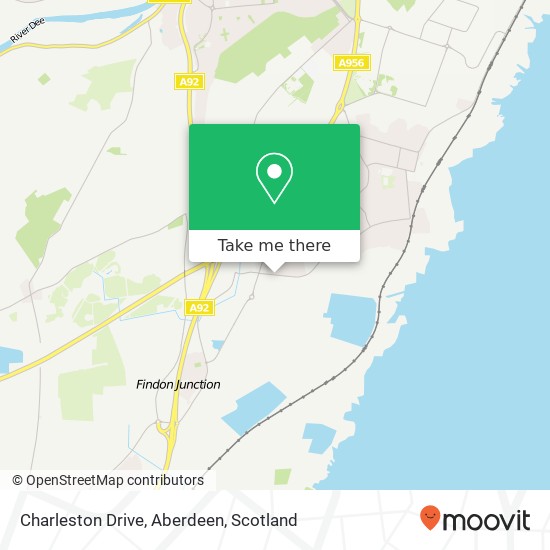 Charleston Drive, Aberdeen map