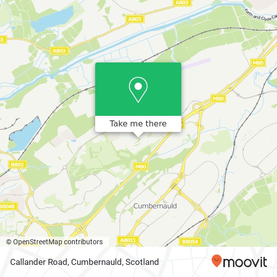 Callander Road, Cumbernauld map