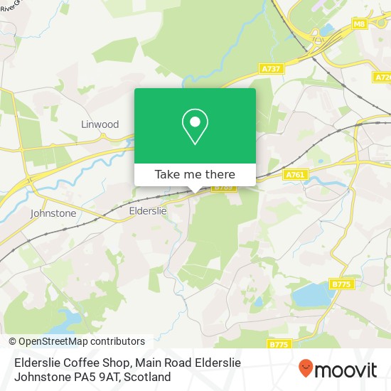 Elderslie Coffee Shop, Main Road Elderslie Johnstone PA5 9AT map