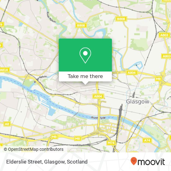 Elderslie Street, Glasgow map