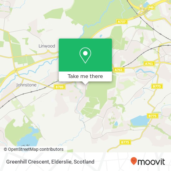 Greenhill Crescent, Elderslie map