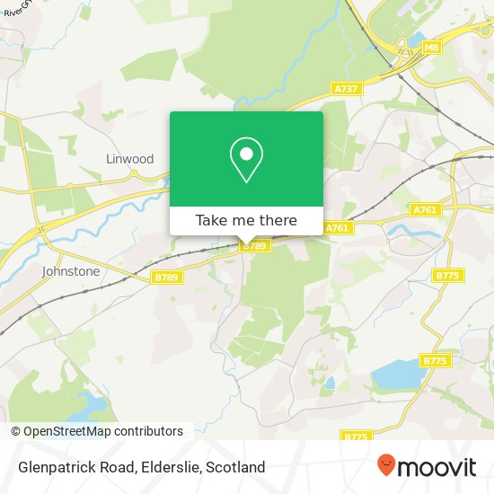 Glenpatrick Road, Elderslie map