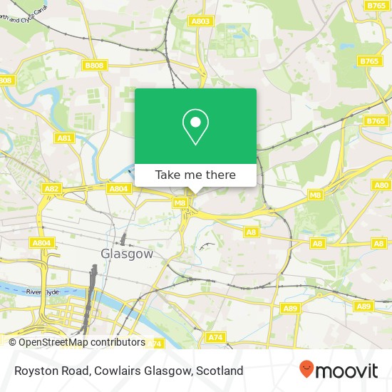 Royston Road, Cowlairs Glasgow map