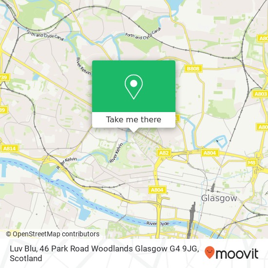 Luv Blu, 46 Park Road Woodlands Glasgow G4 9JG map