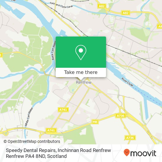 Speedy Dental Repairs, Inchinnan Road Renfrew Renfrew PA4 8ND map