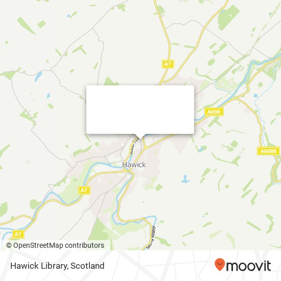 Hawick Library map