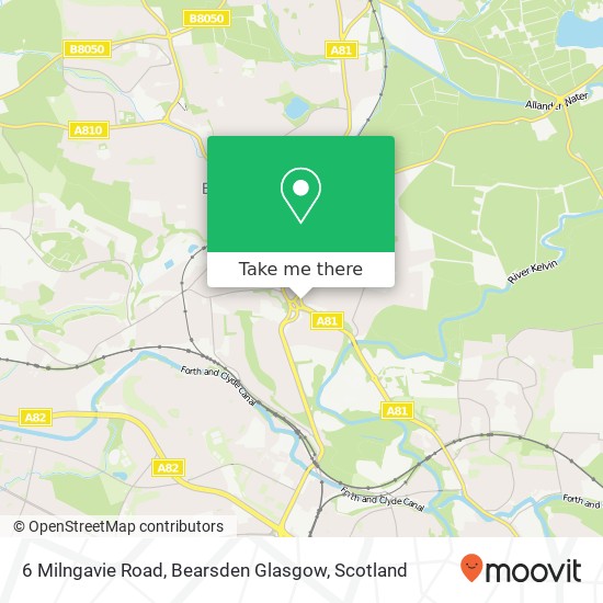 6 Milngavie Road, Bearsden Glasgow map
