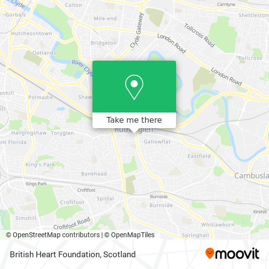 British Heart Foundation map