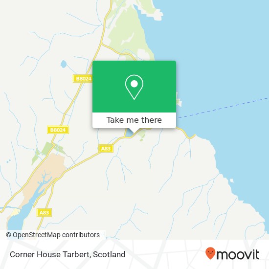 Corner House Tarbert map