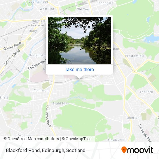 Blackford Pond, Edinburgh map
