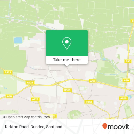 Kirkton Road, Dundee map