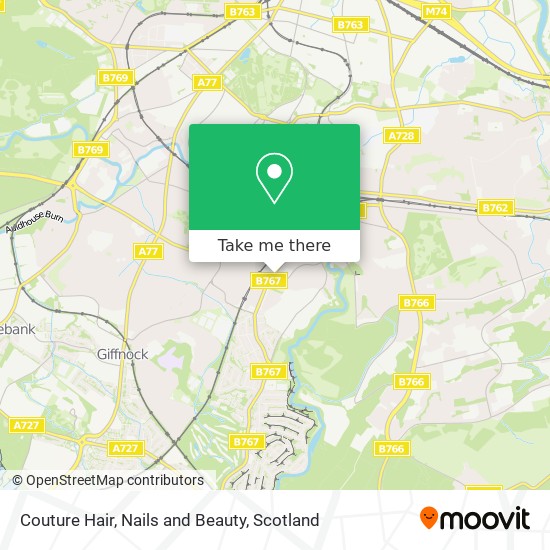 Couture Hair, Nails and Beauty map