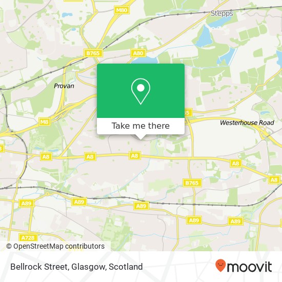 Bellrock Street, Glasgow map