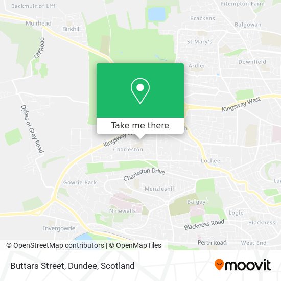 Buttars Street, Dundee map