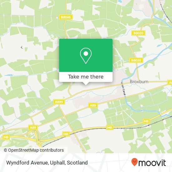 Wyndford Avenue, Uphall map