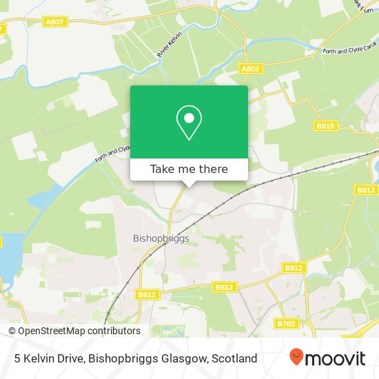 5 Kelvin Drive, Bishopbriggs Glasgow map