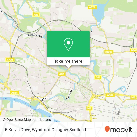 5 Kelvin Drive, Wyndford Glasgow map